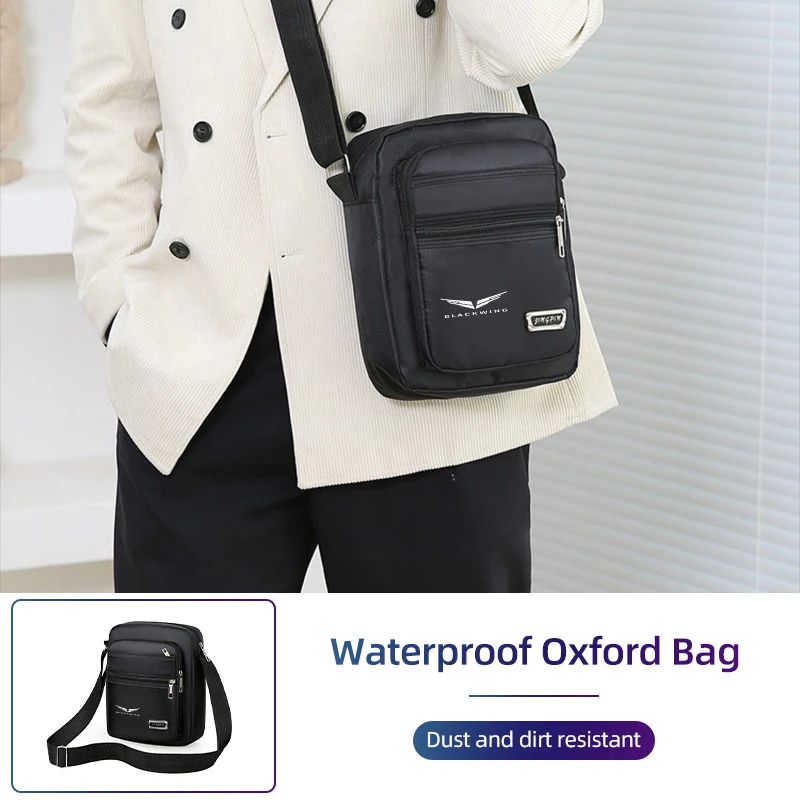 Car Shoulder Bag Sports Crossbody Bag Travel Backpack Men's Chest Storage Accessories For Cadillac Escalade CTS ATS SRX STS