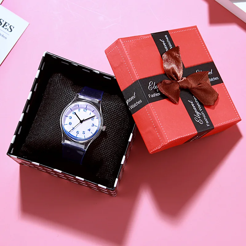 Cute Fashion Boys Girls Quartz Watch Kids Children's Student Time Clock Wristwatch Number Dial birthday Gifts Kids Watch