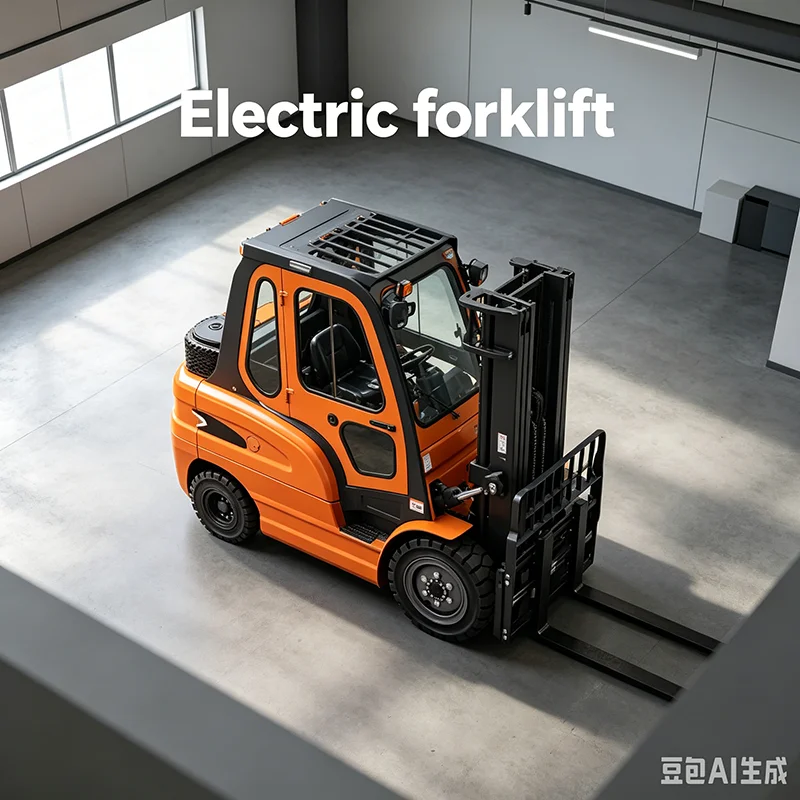 Electric Forklift 3 Ton Lead-Acid Battery 5m Lifting Height Counterbalanced Forklift with Side Shift Attachment