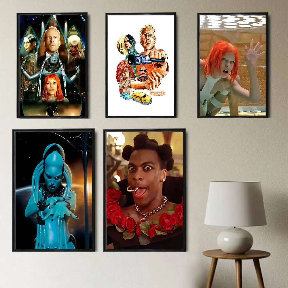 Leeloo Dallas Fifth Element High Quality Dorm Living Room Aesthetic Wall Decoration Painting Poster Stickers Gift