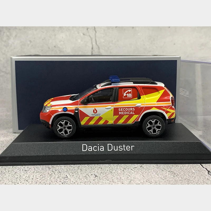 Norev diecast 1/43 escala vintage dacia espanador motor de bombeiros polícia liga modelo carro coleção exibição brinquedo presente lembrança