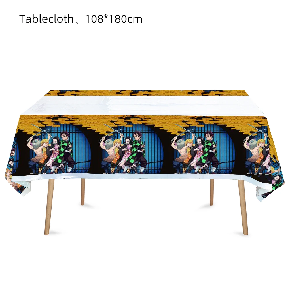 Anime Demon Slayer Kimetsu No Yaiba Party Decor Baby Shower dzieci materiały do dekoracji urodzinowej zestaw balonów konfigurowalny