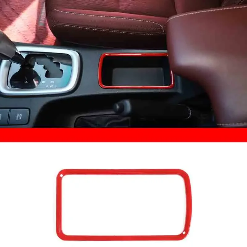 ABS Carbon Fiber For Toyota Hilux 2015-2022 Car central control gear storage box frame sticker car interior accessories