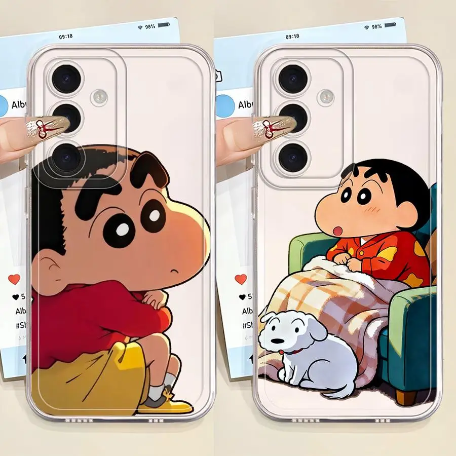 Cra-yons Shin-chans Phone Cover Case for Samsung Galaxy A33 A52 A56 A50 A34 A35 A55 A23 A54 A15 A36 A13 A25 A51 A14 A16 A26 A24