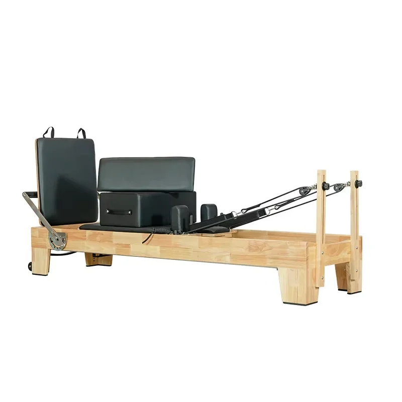 2026 Nieuwe Pilates Oak Core Bed Grote Pilates Reformer Machine, Professionele Yoga- & Fitnessapparatuur voor het vormen van het hele lichaam, kernkracht, spiertraining, flexibiliteit, balans &