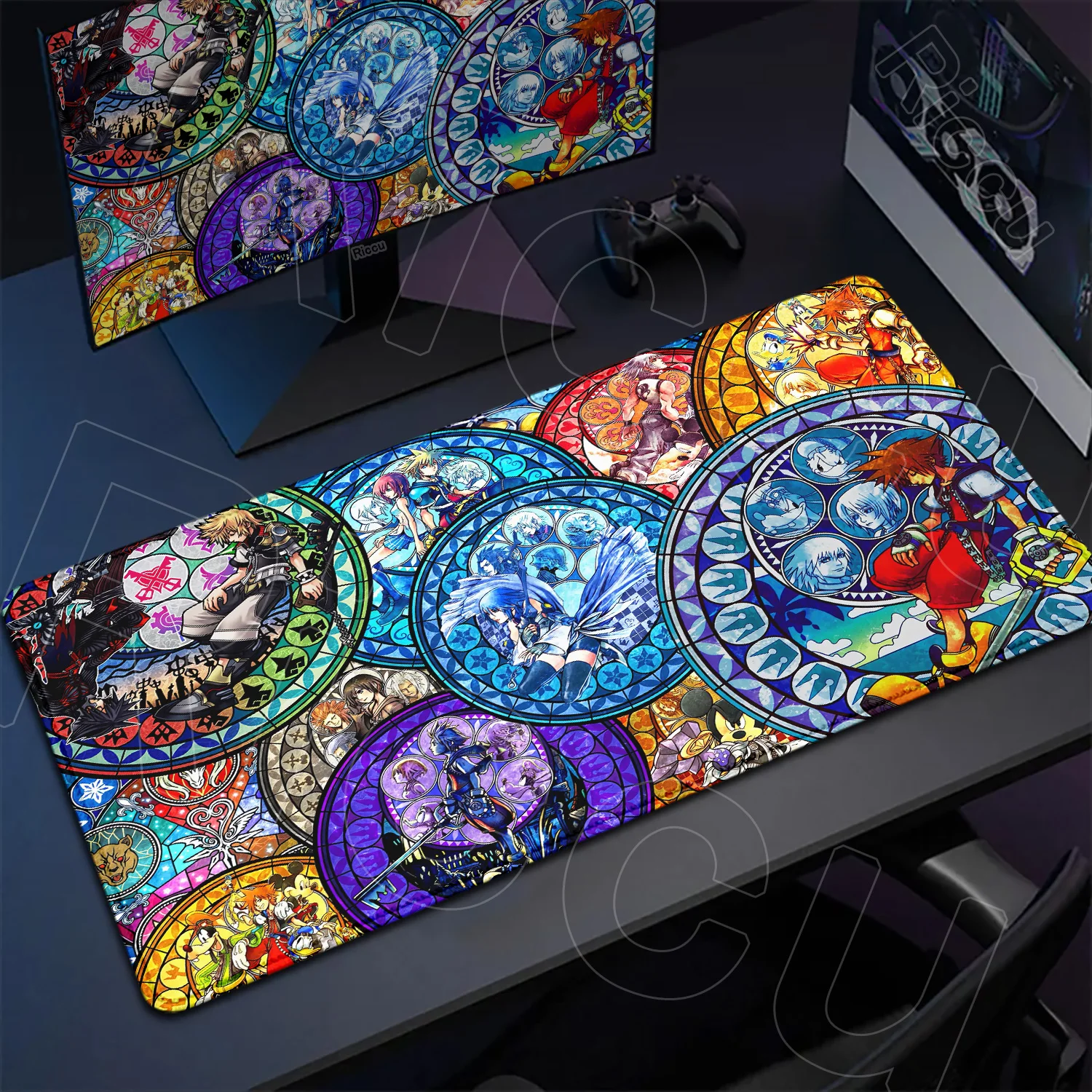 Natural Rubber Non-slip Carpet Convenient Washable Large K-kingdom H-hearts Anime Mousepad Keyboard Lockrand Pc Desk Protect Mat