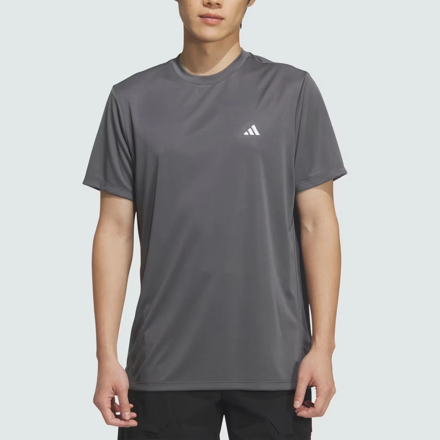 Adidas genuine round neck short sleeved golf suit, golf short sleeved T-shirt KD7253