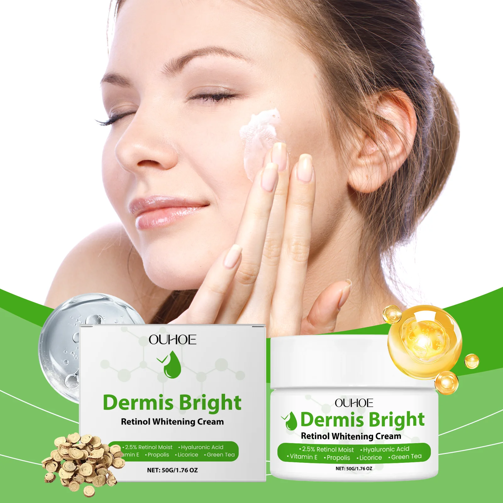 Retinol Brightening Cream Retinol Firming, Smooth, Elastic Skin Moisturizing, Glossy Skincare Cream
