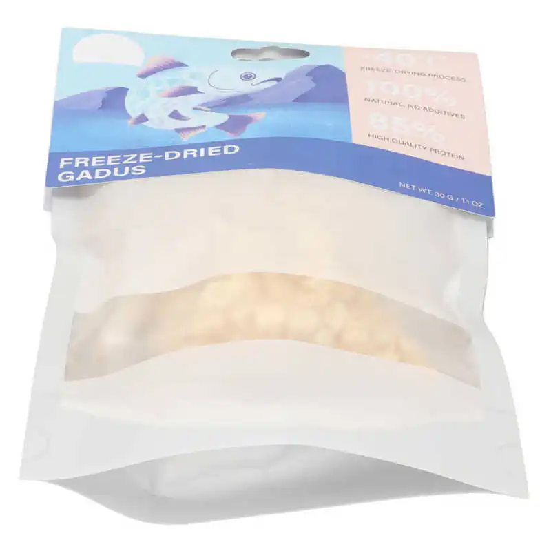 Gato de grano de bacalao seco congelado, excelente palatabilidad, 1,1 oz para perros