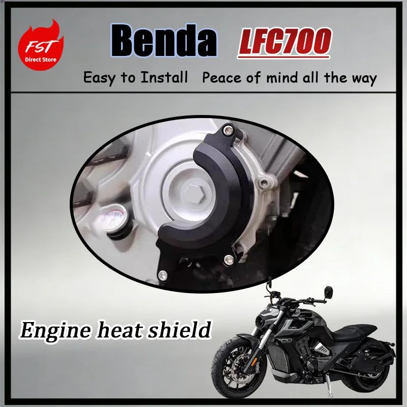 

FOR Benda LFC700 Motorcycle Engine Heat Shield Anti-Collision Thermal Insulation Protector Slider Cover for Enhanced Safety