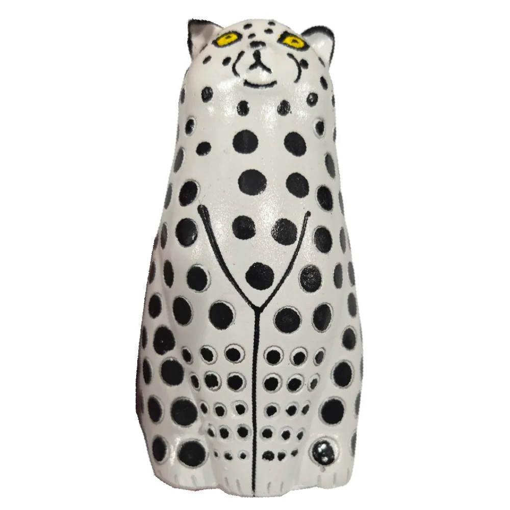 تشكيلة الأزهار متعدد الألوان البولكا نقطة القط زهرية لطيف الإبداعية الراتنج القط زهرية INS عيار صغير الزخرفية زجاجات عشاق القط #1