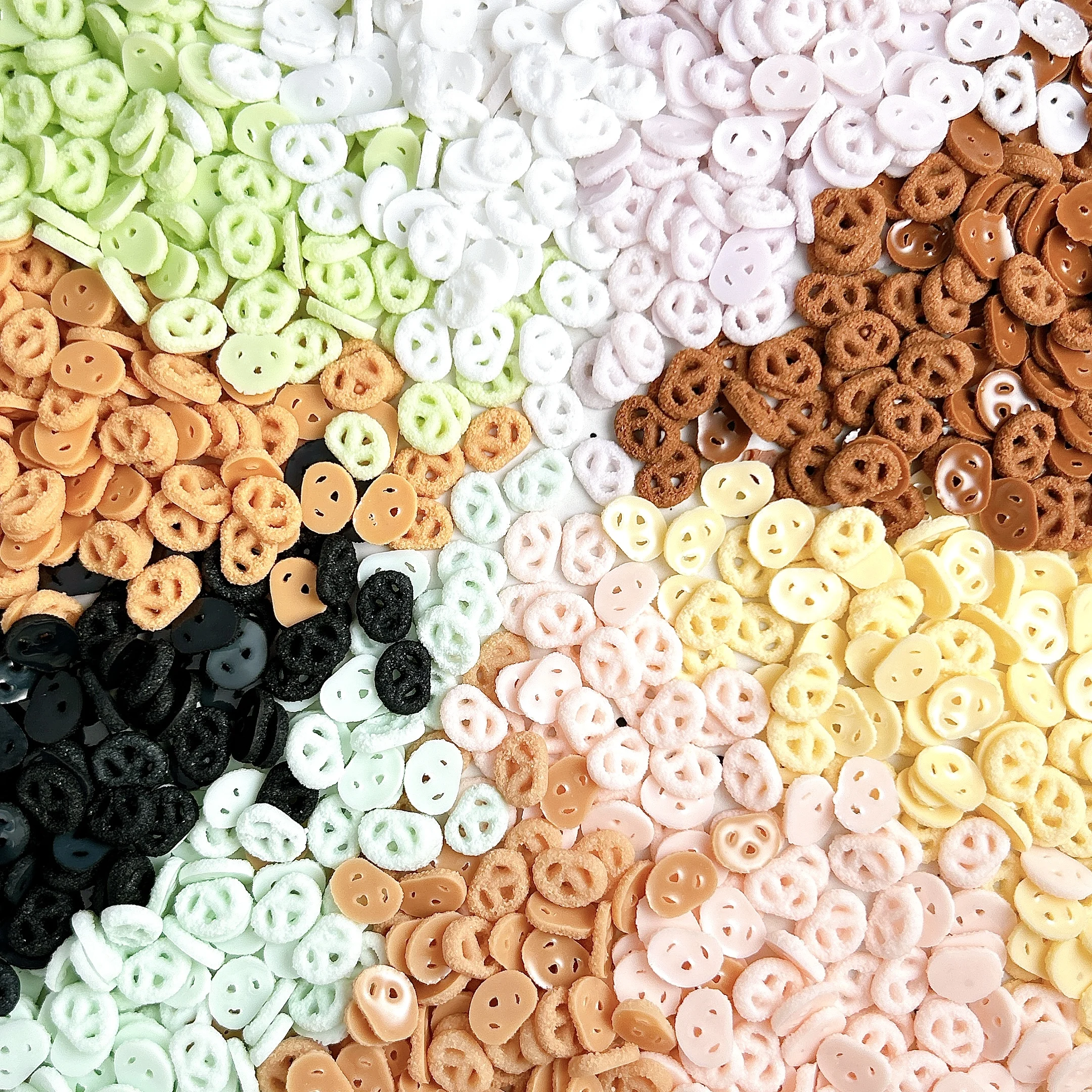 30 قطعة مقلد لطيف صغير التجاعيد الكوكيز مسمار السحر ثلاثية الأبعاد الراتنج Kawaii مضيئة البسكويت مسمار الفن أجزاء لوازم للتقليم DIY بها بنفسك