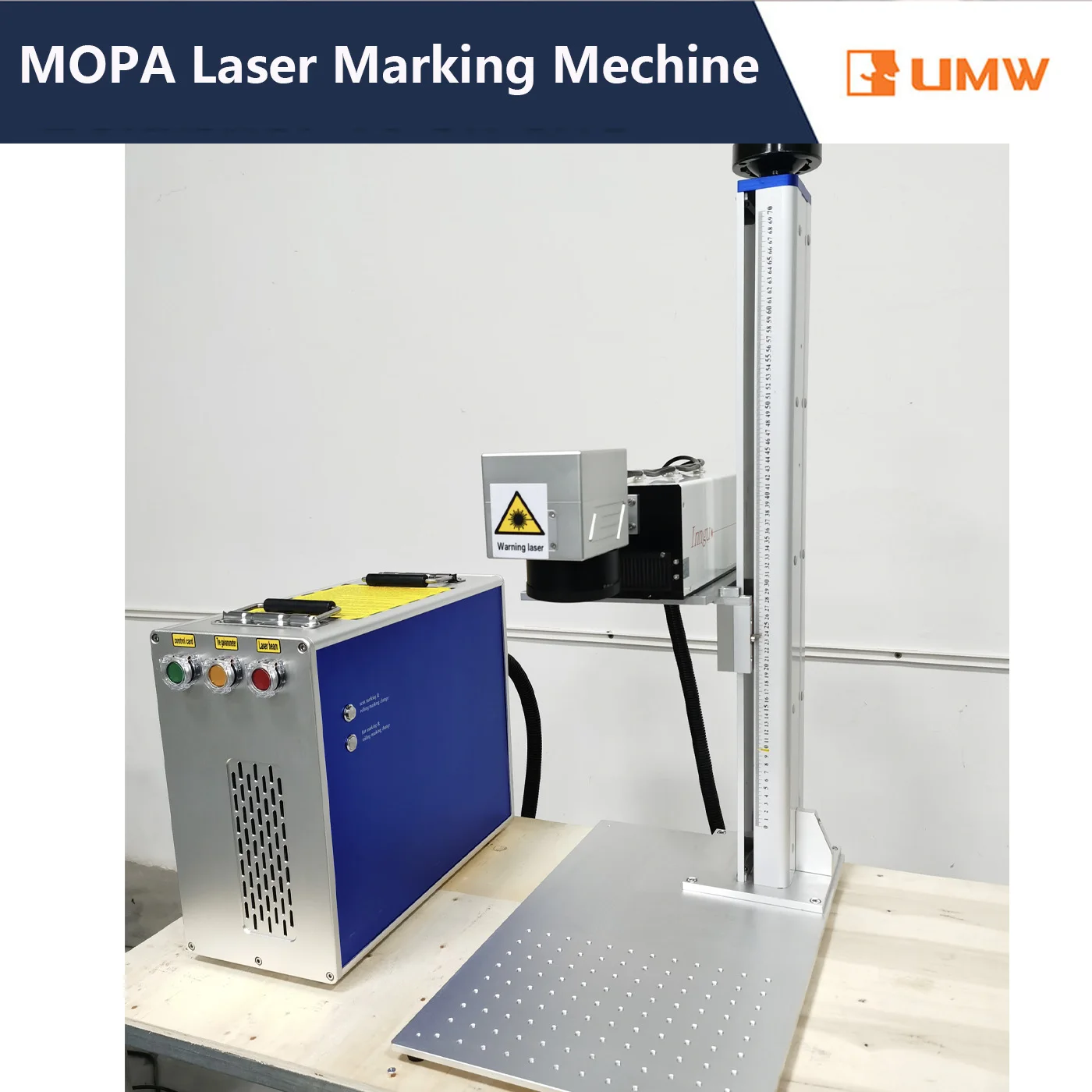 

UMW MOPA 60W Laser Marking Machine Deep Cutting Engraving for Metal Gold Silver Jewelry Ring Optical Marking