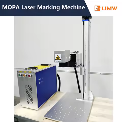 UMW MOPA 60W Laser Marking Machine Deep Cutting Engraving for Metal Gold Silver Jewelry Ring Optical Marking