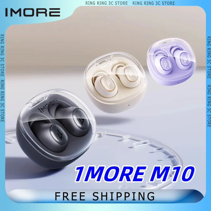 1MORE M10 Wireless Earphones In Ear HiFi Panoramic Stereo Sound Noise Reduction Long Battery Life Headphone Custom Sleep Earbuds