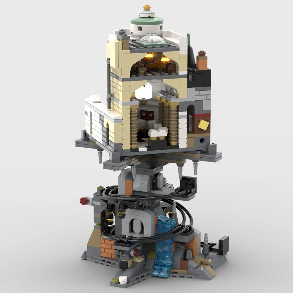 

MOC-156780 Bank and Mine from Film Building Toys Set for Collection 1196 Parts