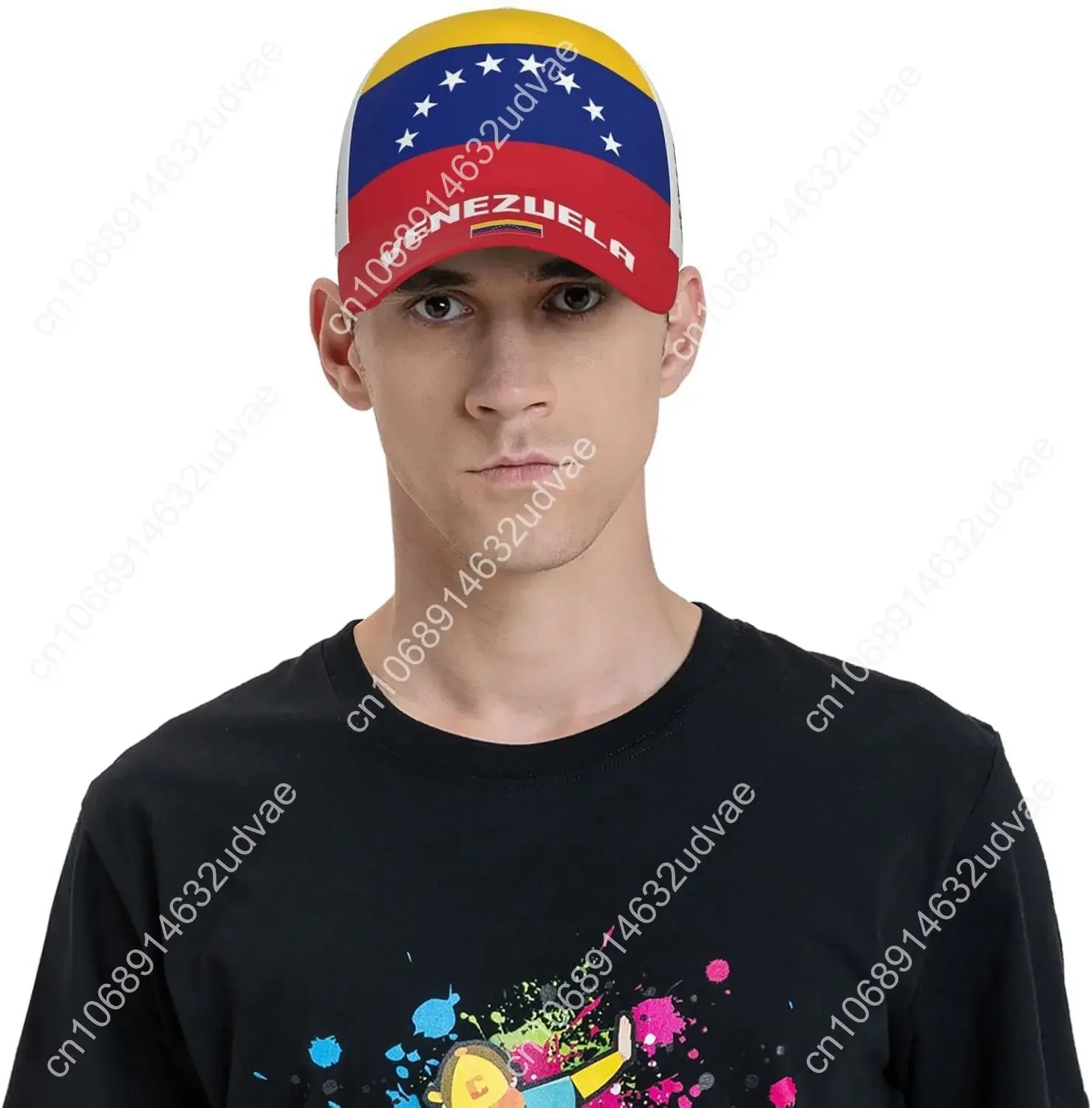 Venezuela Venezuelians Flag Baseball Cap 3D Full Print Adult Unisex Adjustable Hat Soccer Patriotic Caps