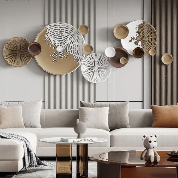 

-120x49 см, новинка 2024, дропшиппинг, роскошные металлические геометрические настенные рисунки, металлический домашний декор, украшение для гостиной, дома, подвесное украшение