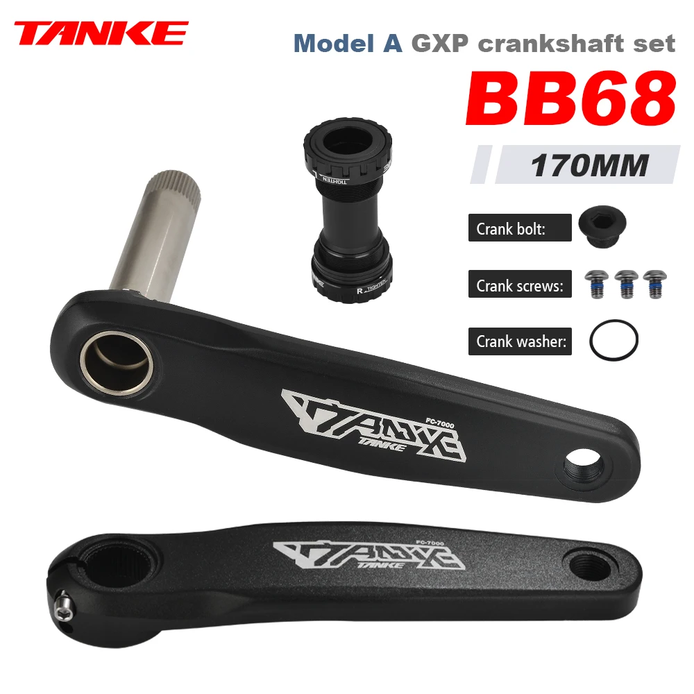 TANKE MTB Crankset 170mm Mountain Bike Crank Narrow Wide Chainring