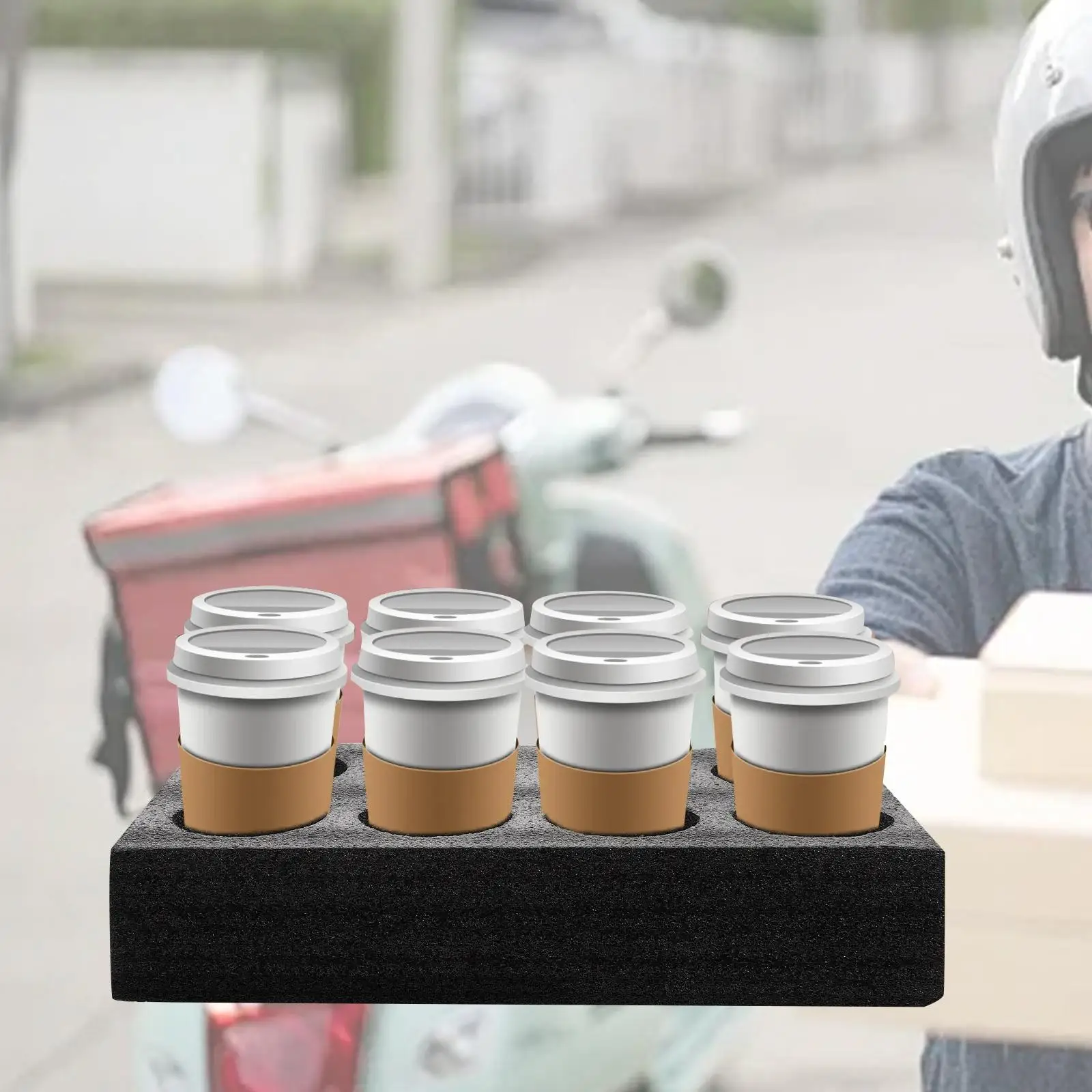 Cup Carrier Takeaway Cup Holder Foam Drink Carrier Coffee Cup Holder Beverage