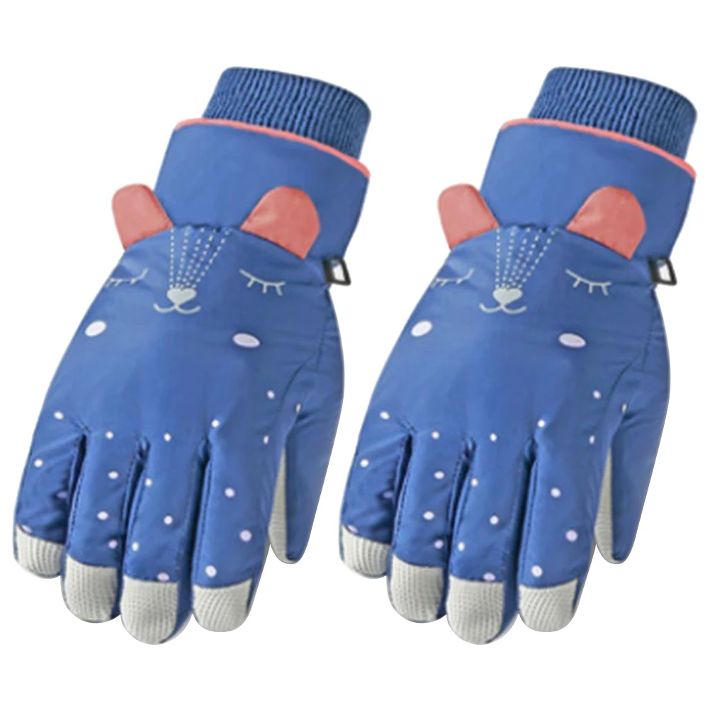 子供用冬用スキー手袋防水防風ノンスリップ冬用暖かい手袋子供用スキーミトン女の子男の子用