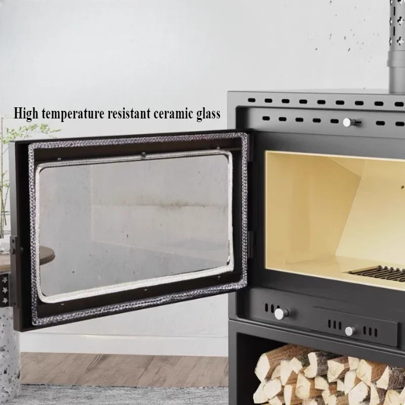 1PCS ทนอุณหภูมิสูงแก้วเตาผิงเตาไม้ประตูโปร่งใส microcrystalline เซรามิคแก้ว 200/1000 ° ซี