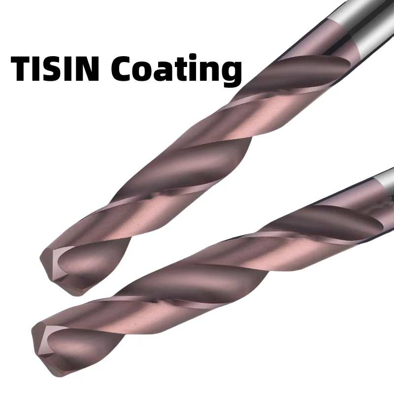 HRC65 Solid Carbide Drill Bits TISIN Coating For CNC Machine Engraving Machine Twist Drill Bit Tools 0.5-17.5mm