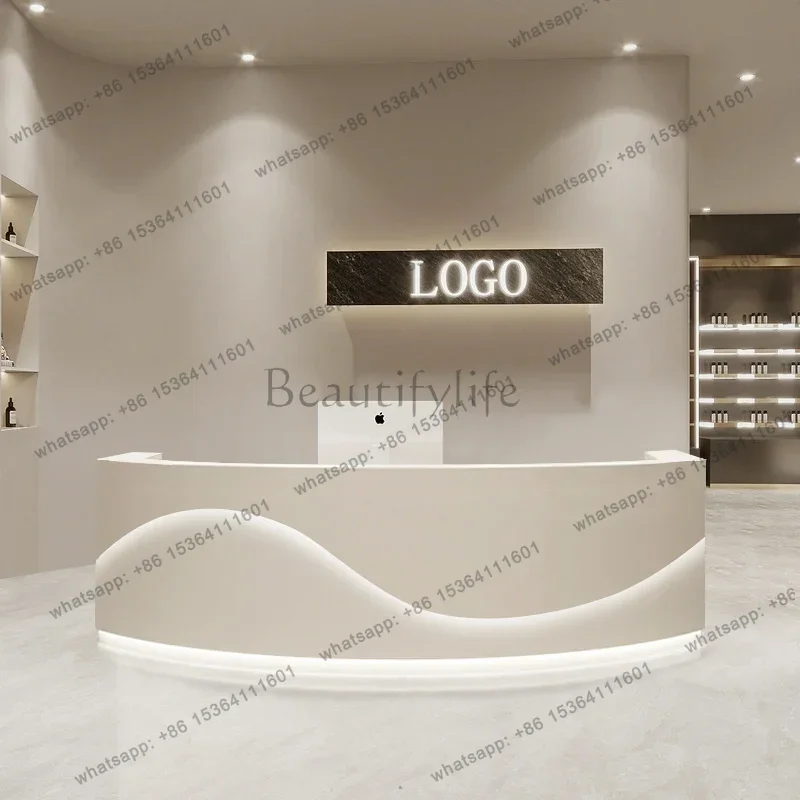 Factory Direct Sales Design Checkout Reception Desks Clinic Counter Weight Classic Reception Desk Luxury Table Bancone Per Negoz