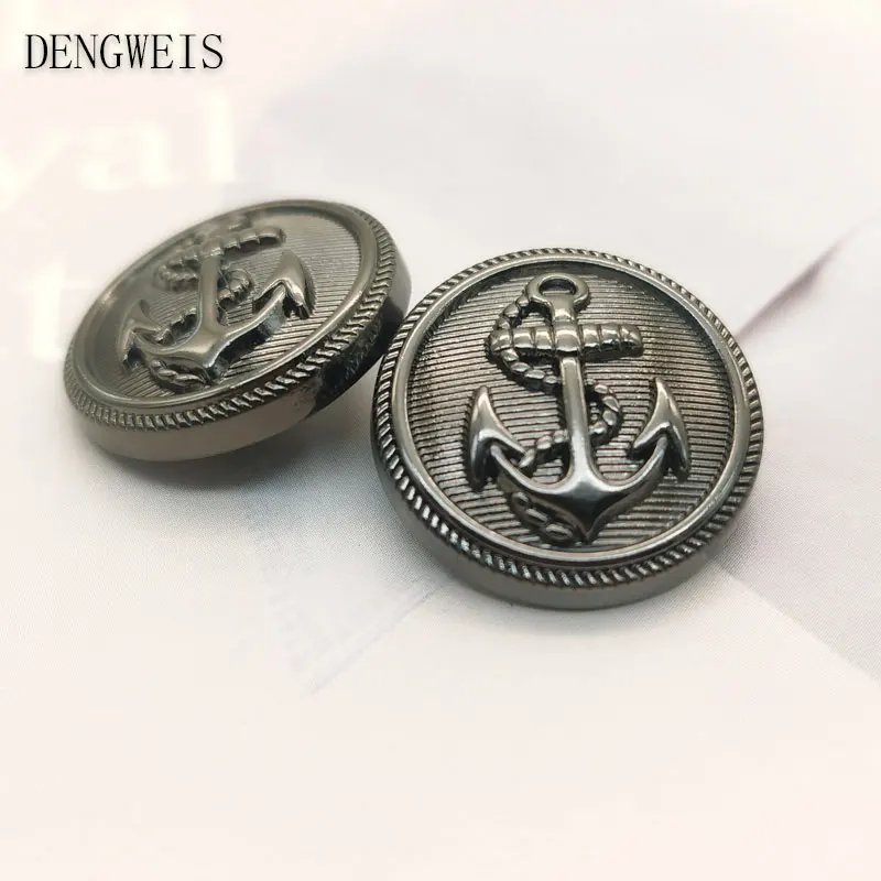 15/18/20/23/25mm Vintage Anchor Design Clothing Sewing Buttons Garment Overcoat Sewing Accessories Buttons for Clothing Crafts