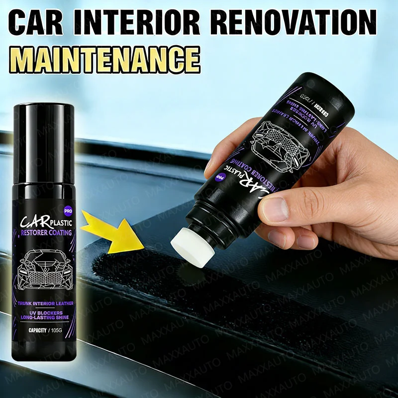 Car Plastic Restorer Back to Black Gloss Long-Lasting Coating Leather Renovator Auto Polish Cleaning Product