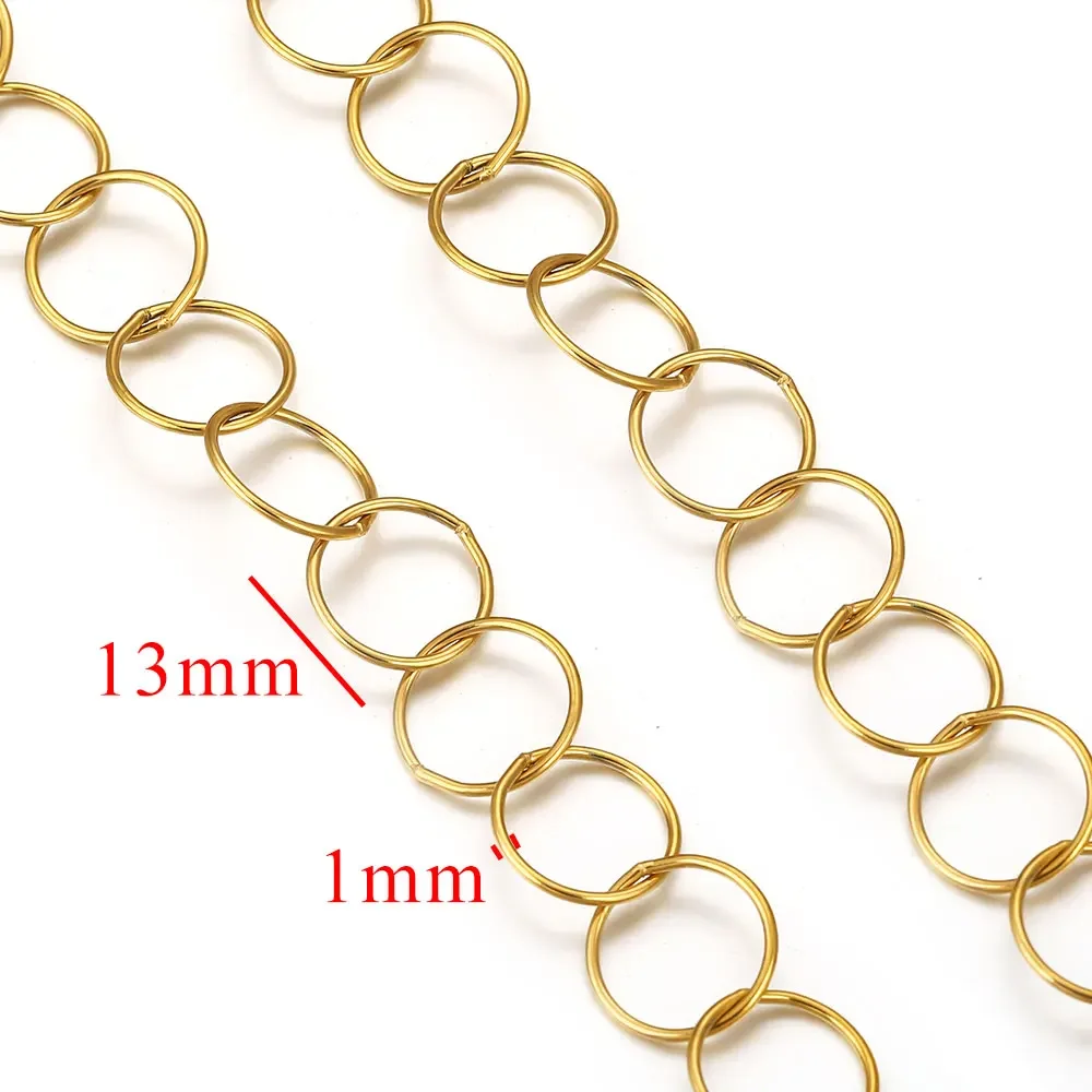 1m Stainless Steel DIY Chains, Jewelry Making Materials