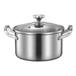 food grade thick stainless steel soup pot gas cooker stewed chicken