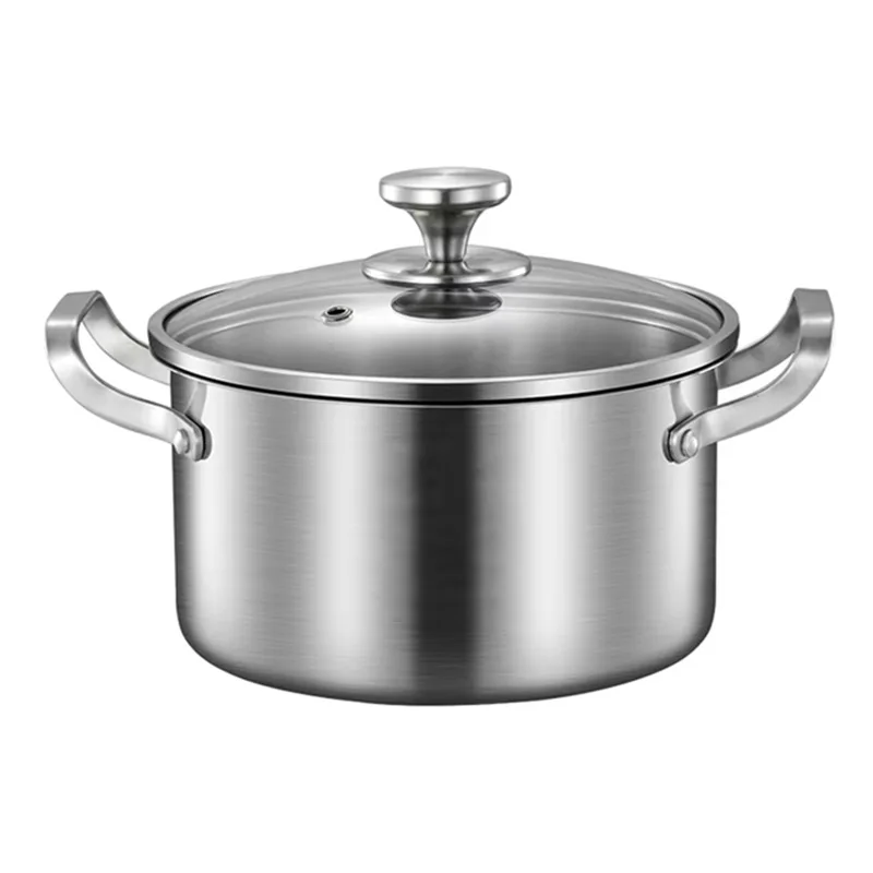 24/26/28/30cm food grade thick stainless steel soup pot gas or induction cooker all can use stewed chicken