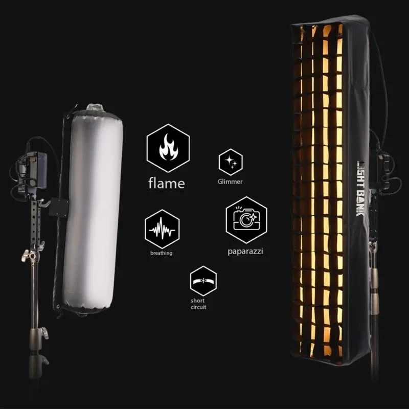 FlyNoodle L12B Pro L14B Pro Inflatable Tube Soft LightStudio Photo Light 100W Photography Portable Fill Light Video Camera Light