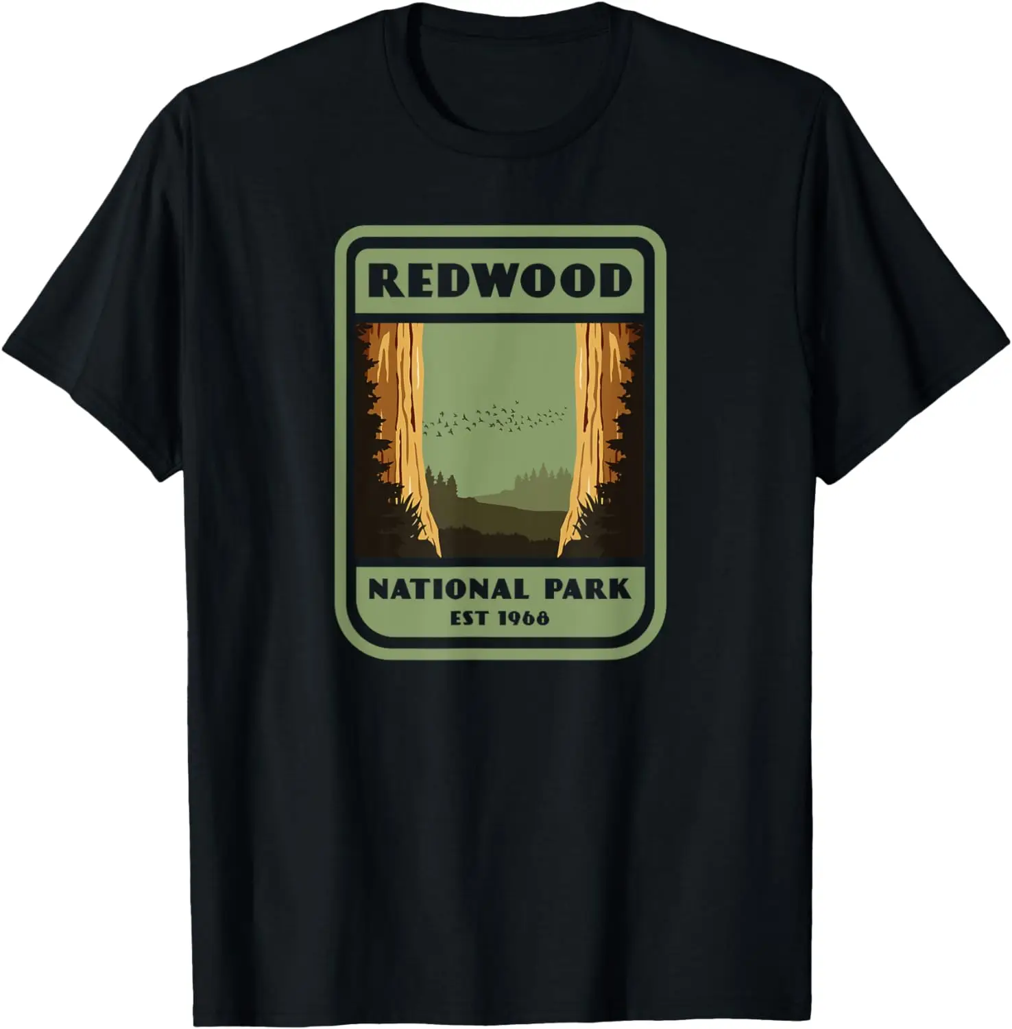 

Redwood National Park Vintage Style Badge T-Shirt