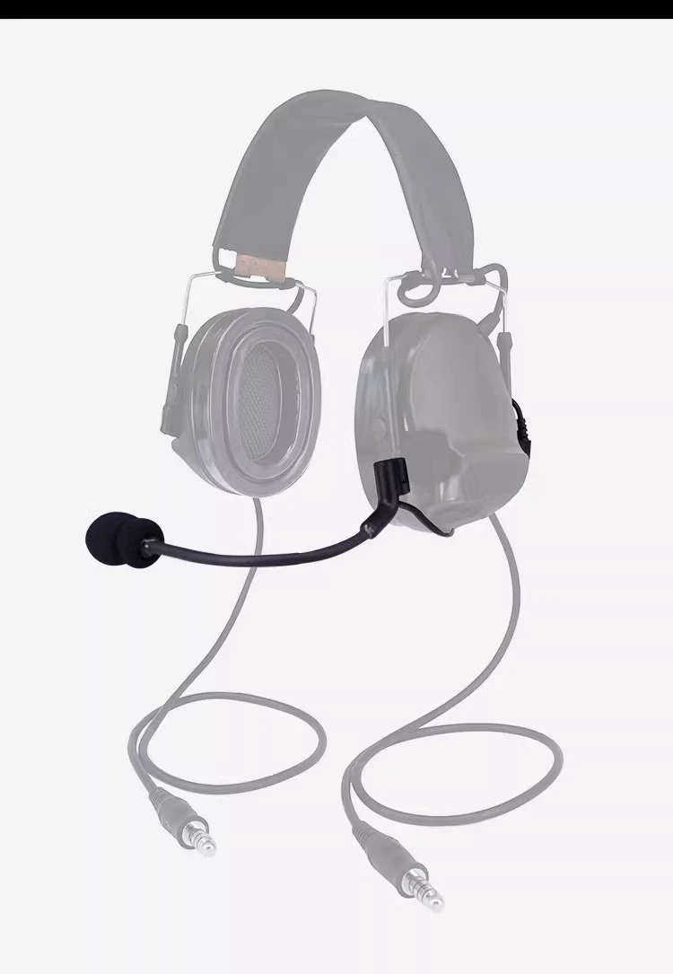 FCS C3 Microphone COMTAC3 Pickup Noise Cancellation Tactical Headset MIC Microwave Head