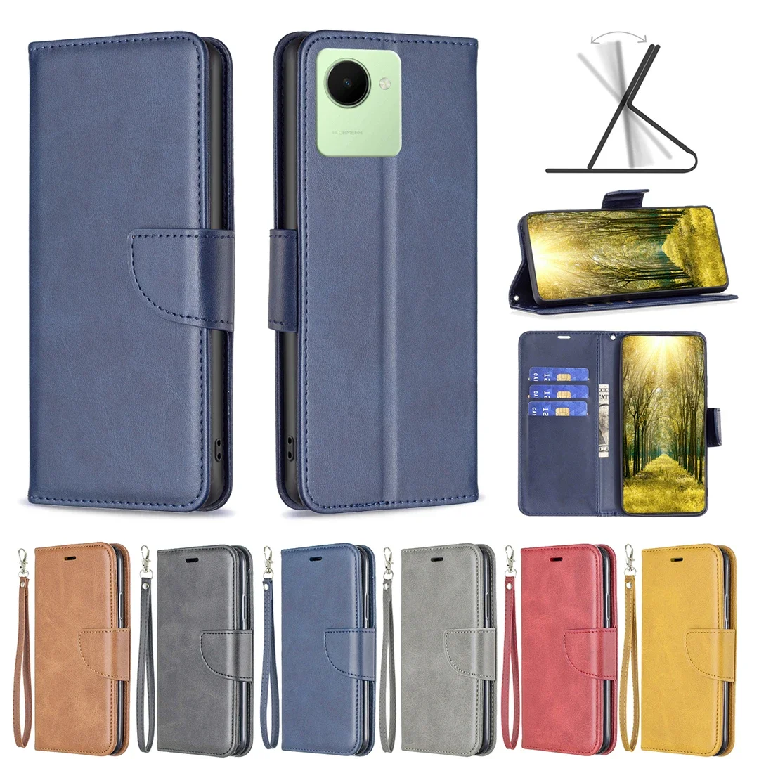 

Lambswool Pattern Solid Color Leather Case Wallet Flip Phone Case For OPPO REALME V13 RENO4 RENO5 RENO6 PRO 5G