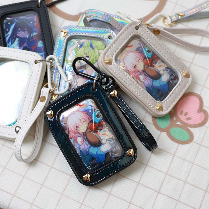 Long Pin Case Protective for Anime Ita Bag Accessories Girl Anime DIY Pins Display Decoration Multiple PVC Case Keychains