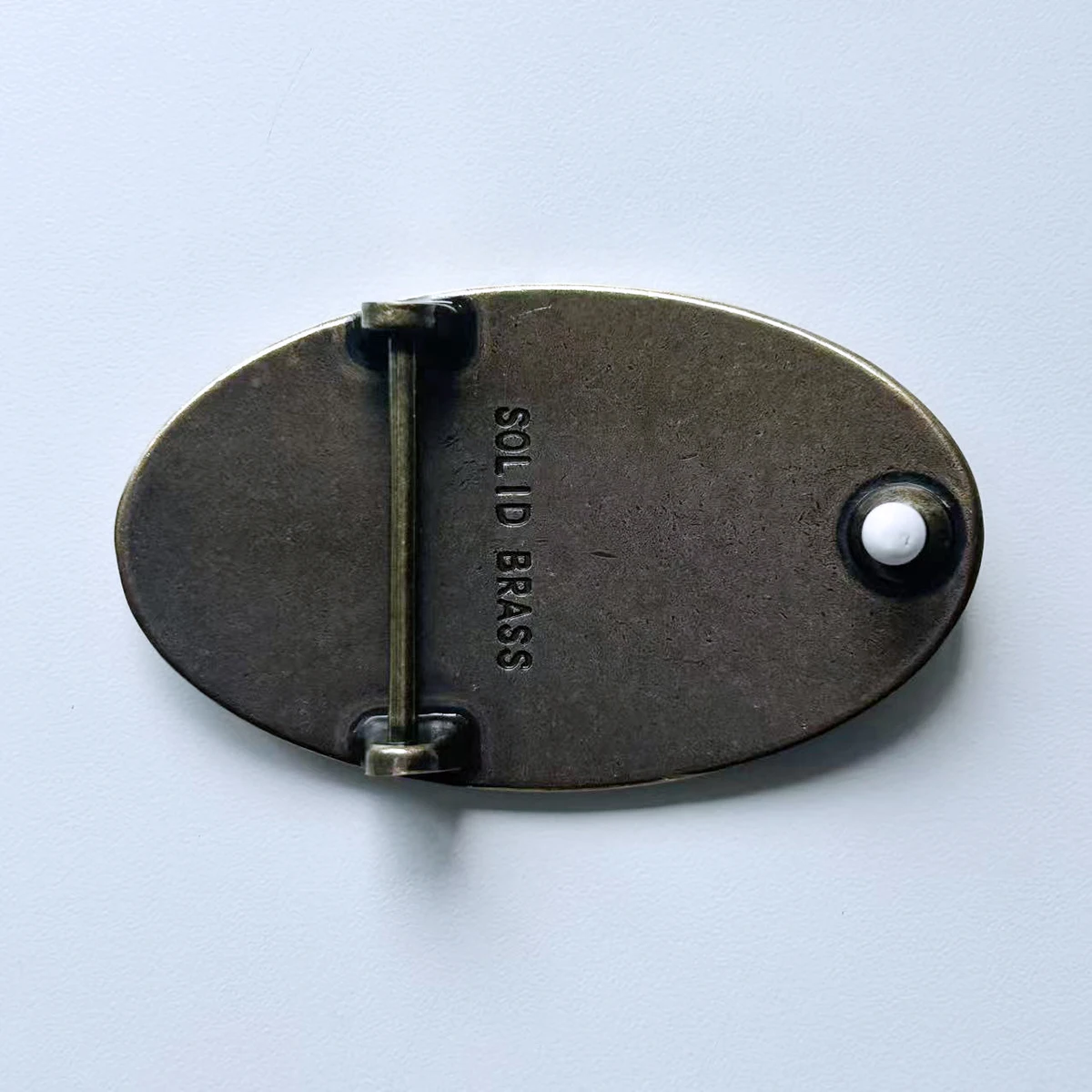 Solid Brass Rock Stone Texture Belt Buckle BUCKLE-BS022