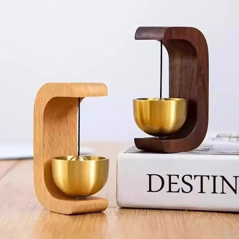1PC Creative Bronze Wood Wind Chimes Entrance Door Bell for Door Opening Magnetic Shopkeepers Refrigerator, Room, Porch, Garden