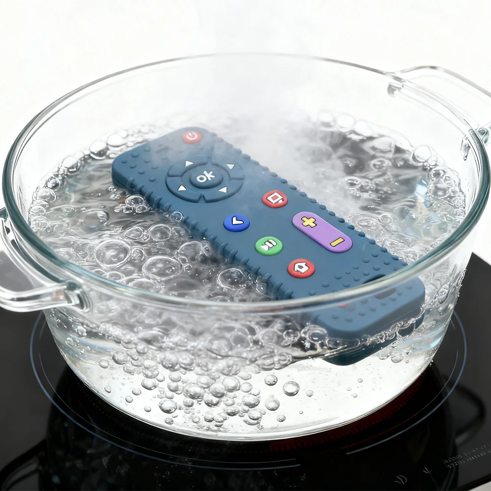 محاكاة التحكم عن بعد عضاضة الطفل مصاصة مكافحة الإبهام مص لعبة مهدئة للمضغ وتخفيف التوتر #3