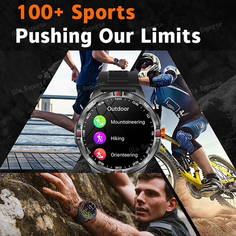 T-Rex 3 Militare 1000mAh Batteria Astuto Della Vigilanza 10ATM Impermeabile GPS Track Compassr Chiamata Bluetooth AMOLED Uomini Nuoto Sport Smartwatch