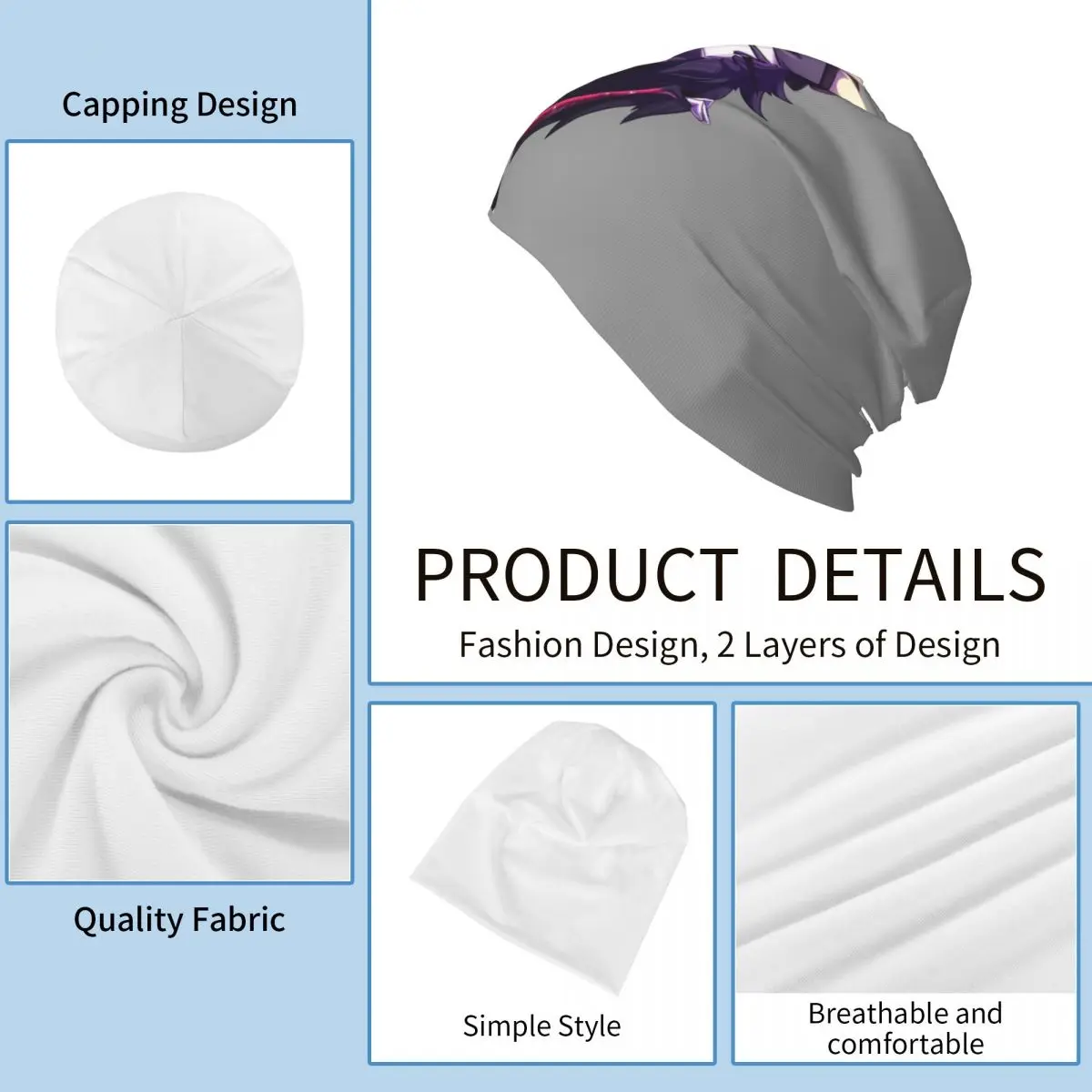 Helluva Boss Skullies Beanies القبعات الدافئة الخريف الشتاء في الهواء الطلق قبعة محبوك قبعات بونيه للرجال النساء الكبار