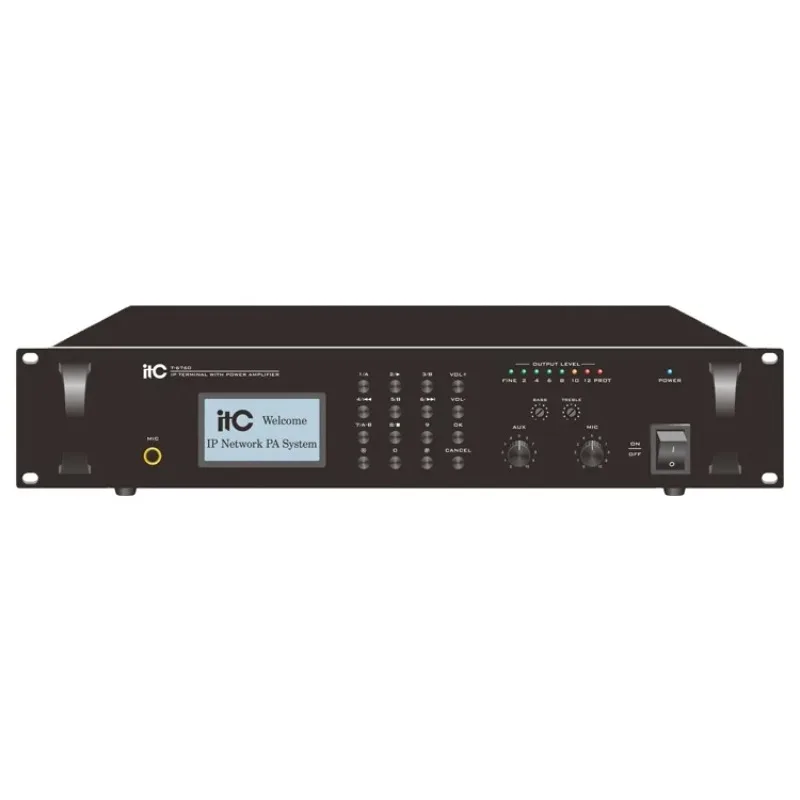 

Rack Design 500W 750W Professional Ip Audio Paging Power Amplifier For Sale