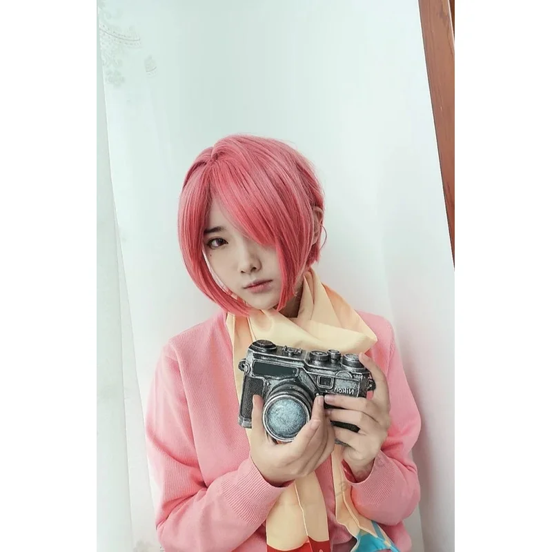 ❤❤2025 Mitsuba Sousuke Anime Jibaku Shounen Toilet Bound Hanako kun Cosplay Costume Pink Wigs Uniform New ★☆