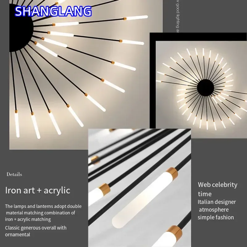 Modern LED Ceiling Lamp Luxury Household Living Dining Room Chandelier Home Decor Bedroom Pendant Light Kitchen Lustres Fixtures