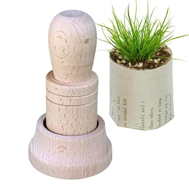 

Горшок для изготовления бумаги, газетные инструменты, бумага для рассады, цветочный горшок, деревянные ручные растения, кашпо, садовые инструменты для посева и посадки