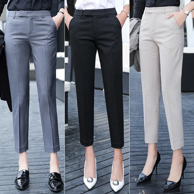 Ladies formal black pants hotsell