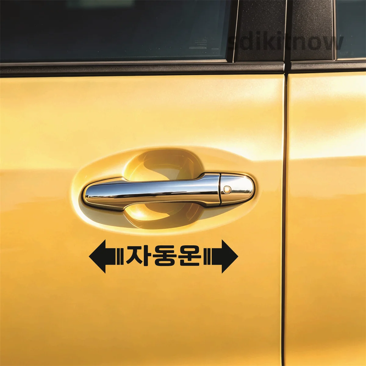KDM Vinyl Decal Korean Automatic auto Door Sticker Text Car Window Bumper Door MPV SUV Decor for Hyundai Kia Ssangyong