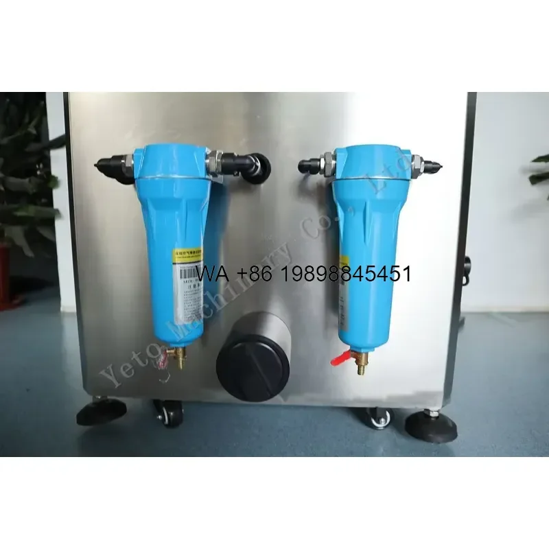 Wmwmnu for Food Beverage Glass Bottle Cans Rinser Stainless Steel Small Factory Plastic Container Air Washing Cleaning